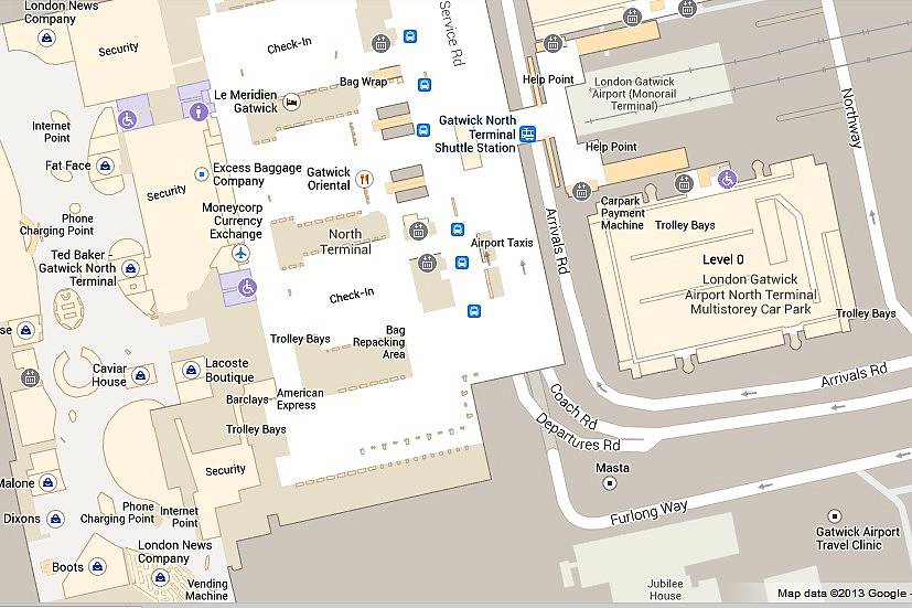 north terminal gatwick map Google Maps Enters London Gatwick Travel Retail Business north terminal gatwick map